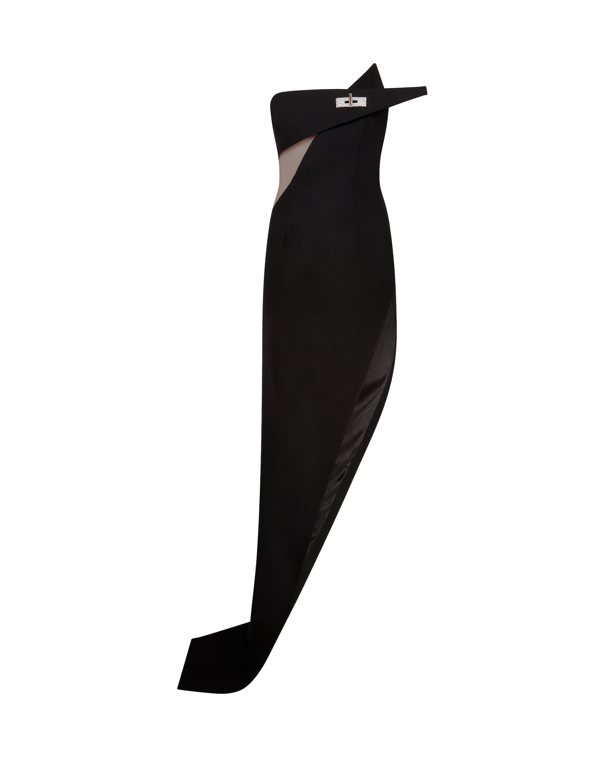 David Koma Asymmetric Cut Out Gown
