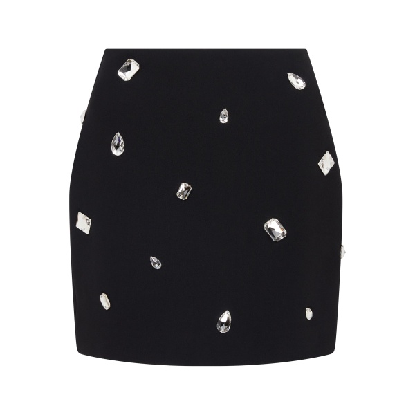 David Koma Crystal Embroidered Mini Skirt