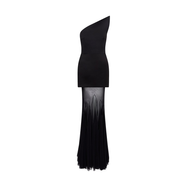 David Koma Structured Upper And Tulle Skirt Gown