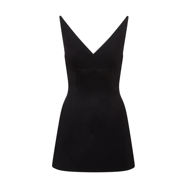 David Koma Structured V Neck Mini Dress