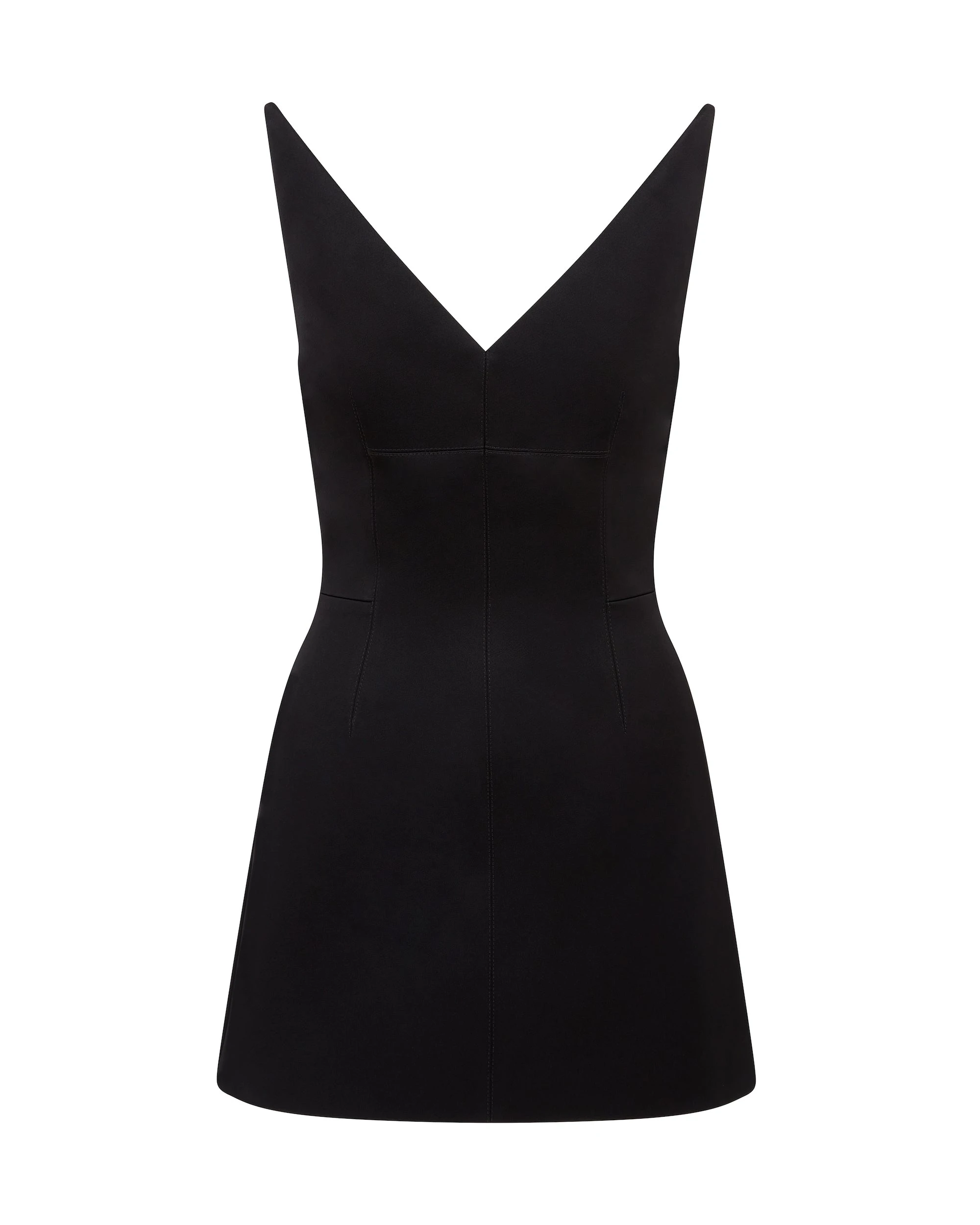 David Koma Structured V Neck Mini Dress David Koma Structured V Neck Mini Dress