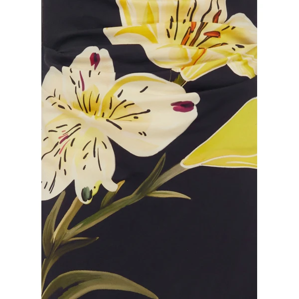 Side split opening - Gown - Ebony from Luxury Shoes 