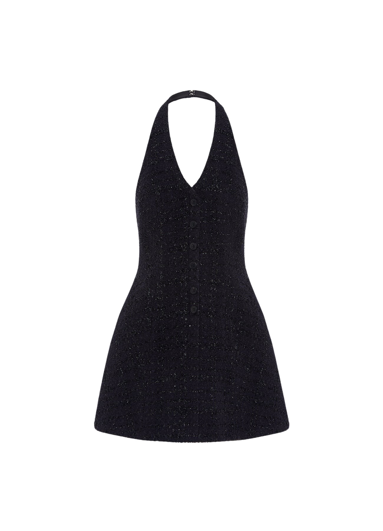 Leo Lin Jessie Halterneck Mini Dress – Ebony