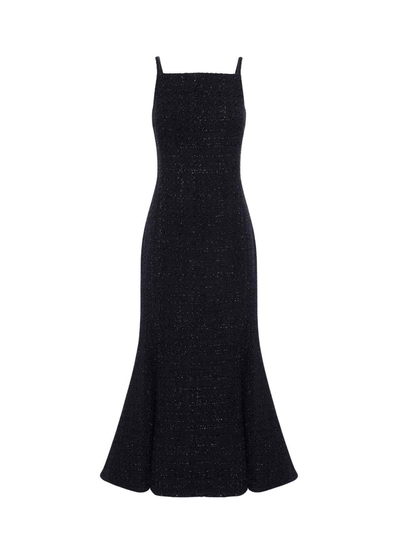 Leo Lin Regina Tweed Midi Dress – Ebony