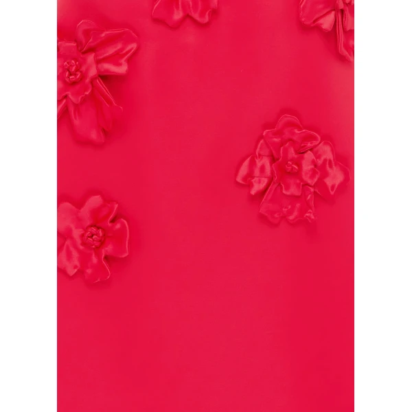 Full lining - Floral Appliqué Maxi Dress - Rosa from Luxury Shoes 