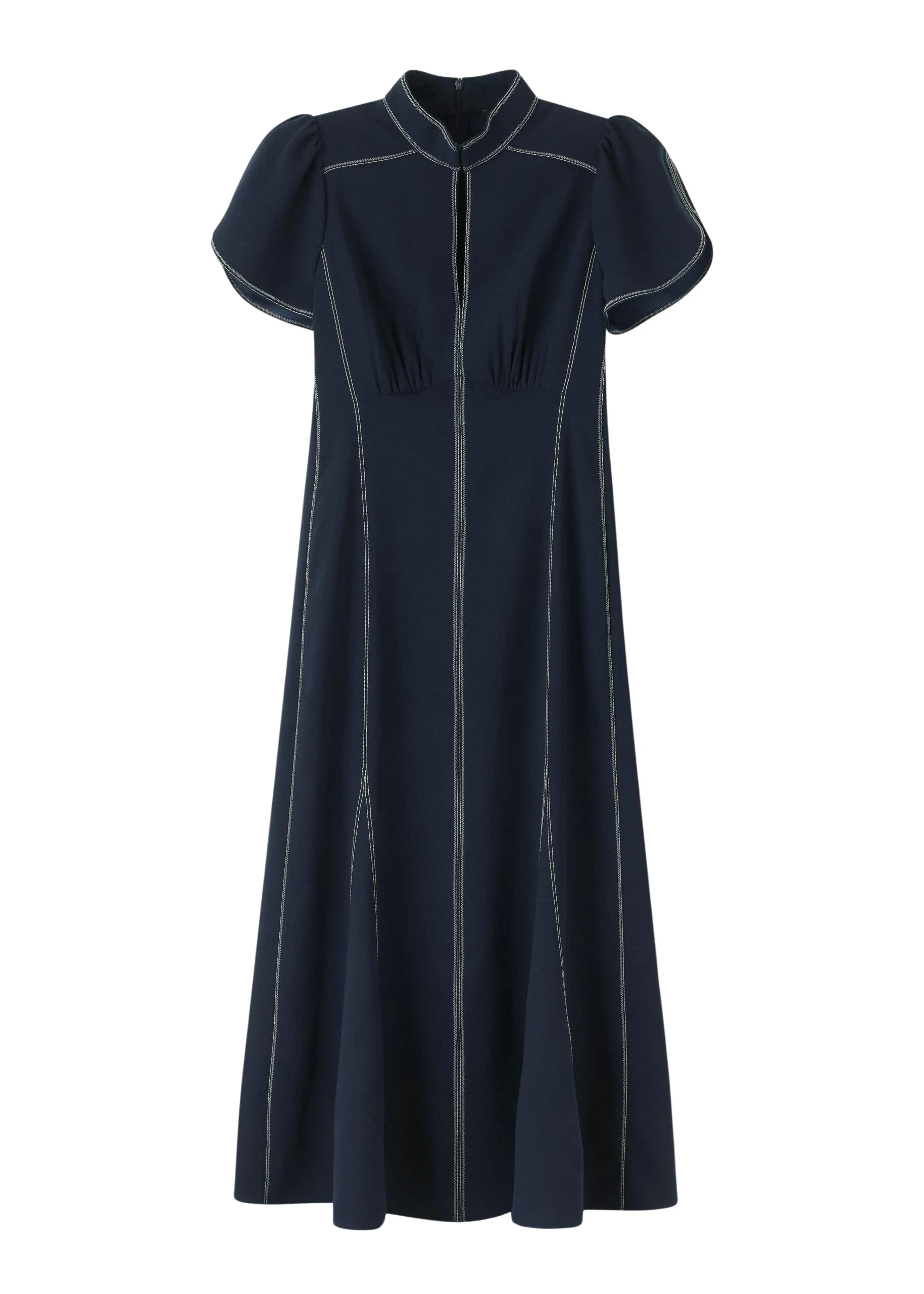 Me-and-Em-Contrast-Stitch-Midi-Dress-Crepe-scaled38309_nobg Me and Em Dresses luxury Clothing from Luxury Handbags Marketplace