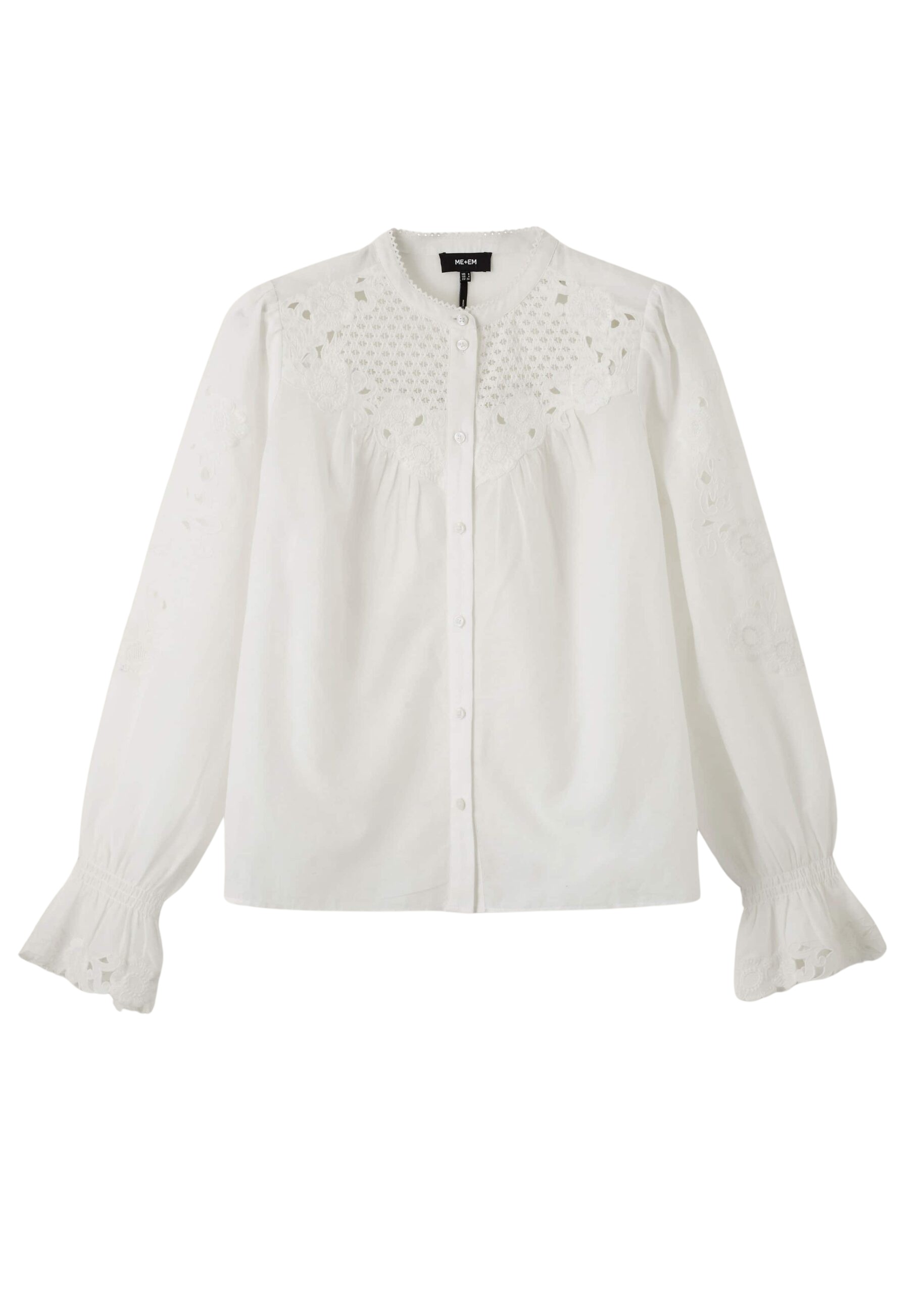 Me and Em Cotton Voile Floral Embroidery Blouse
Cotton Voile Top