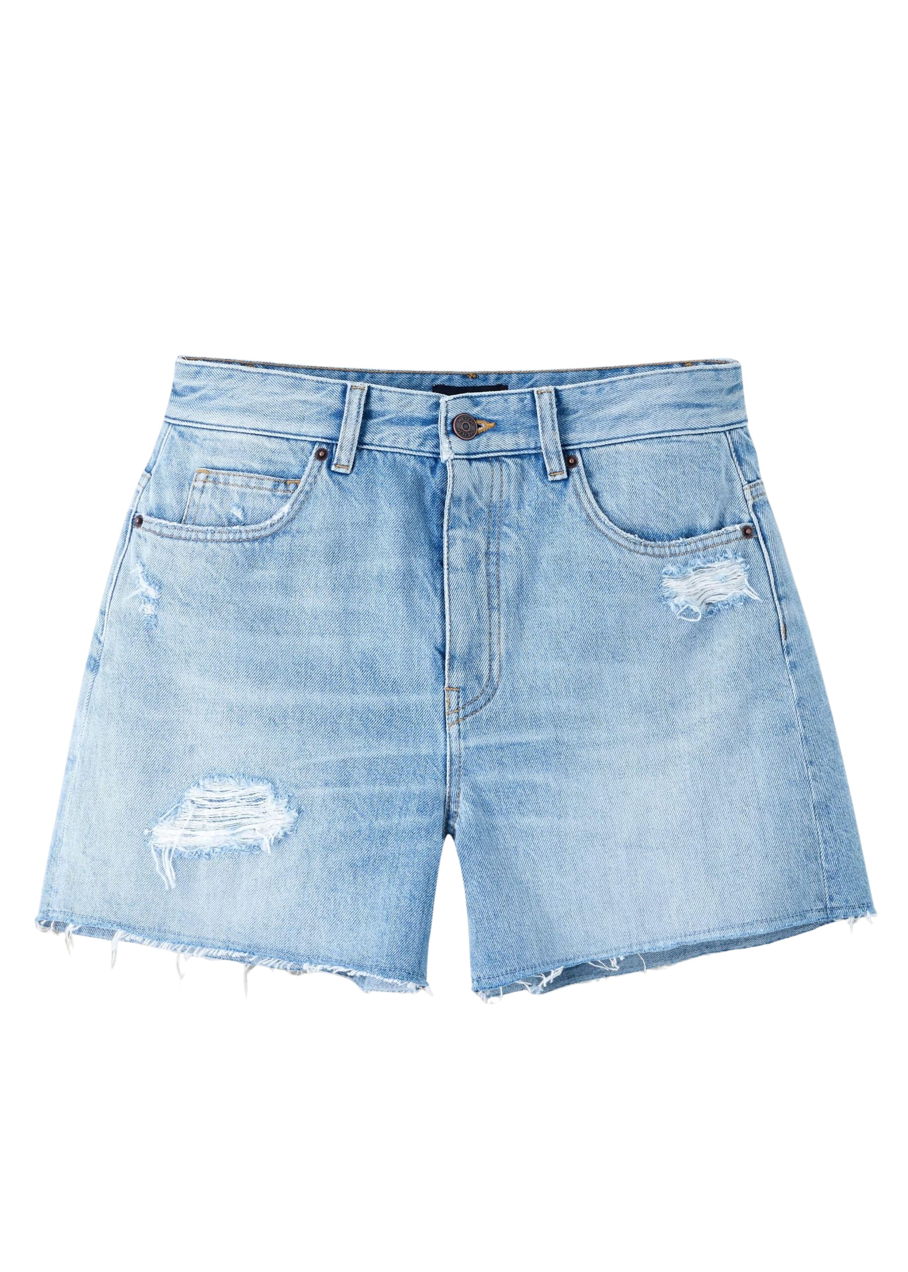 Me and Em Rip + Repair Denim Short
Mid-Weight Non-Stretch Denim Shorts