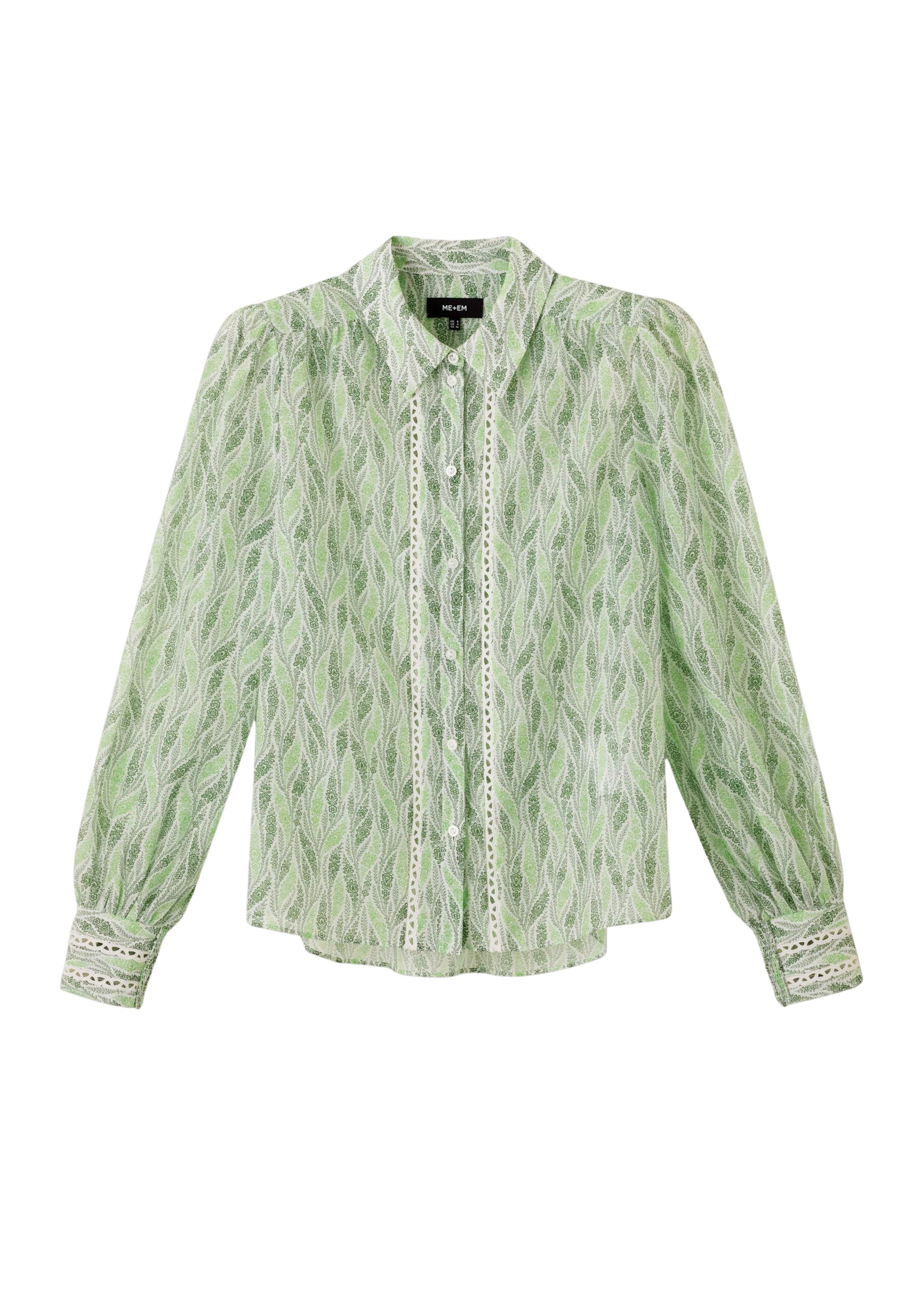 Me and Em Silk Cotton Climbing Feather Print Blouse
Silk + Cotton Top