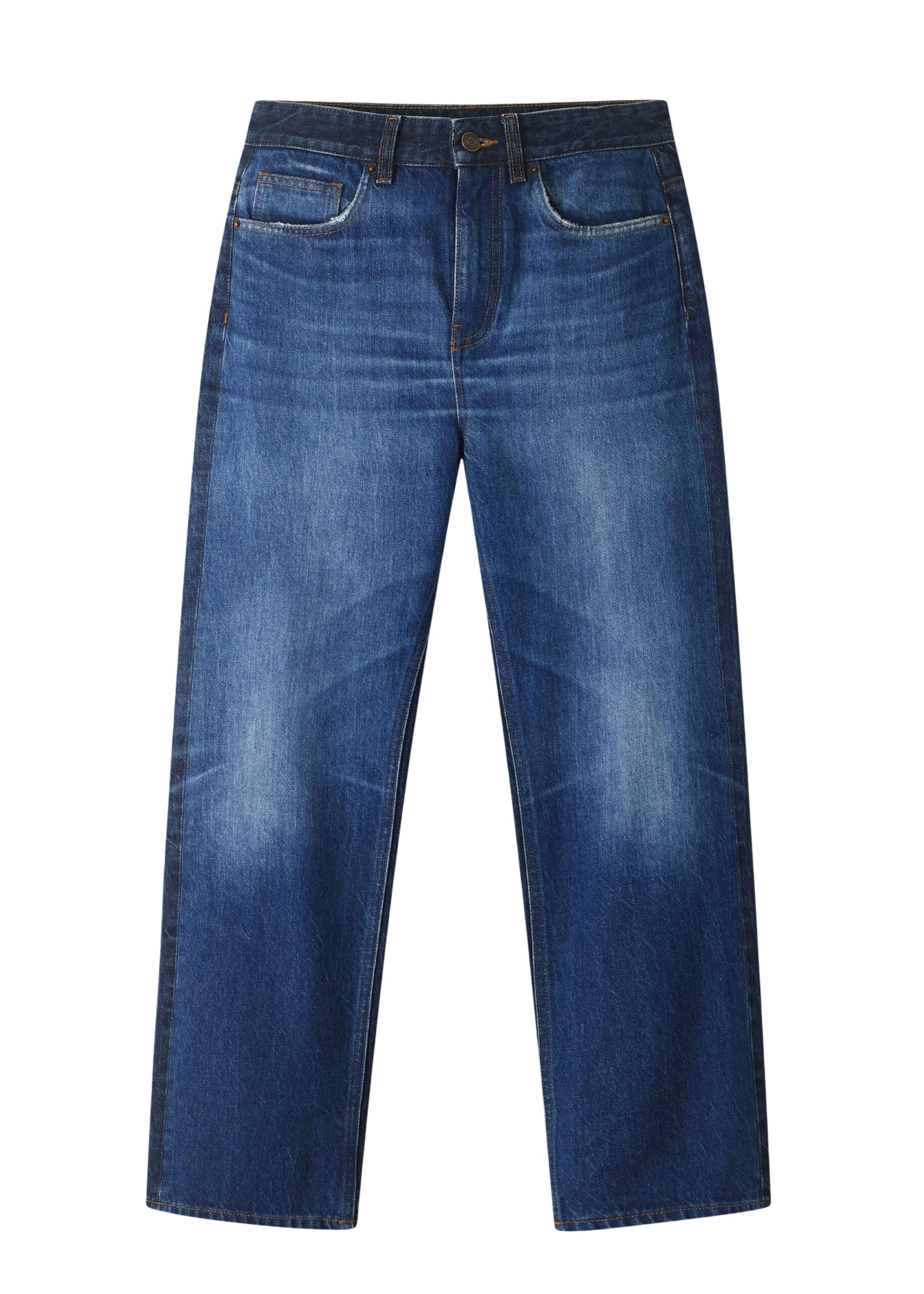 Me and Em Two-Tone Straight Crop Jean
Italian Denim