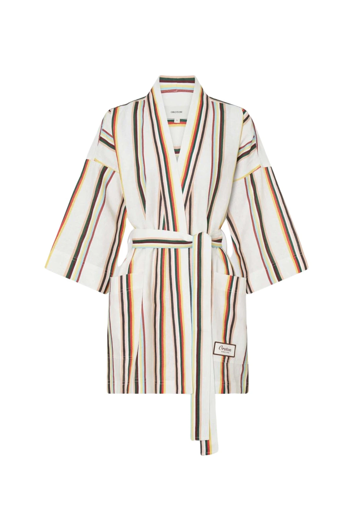 Oroton-Fiesta-Stripe-Robe70544_nobg Oroton Jackets luxury Clothing from Luxury Handbags Marketplace