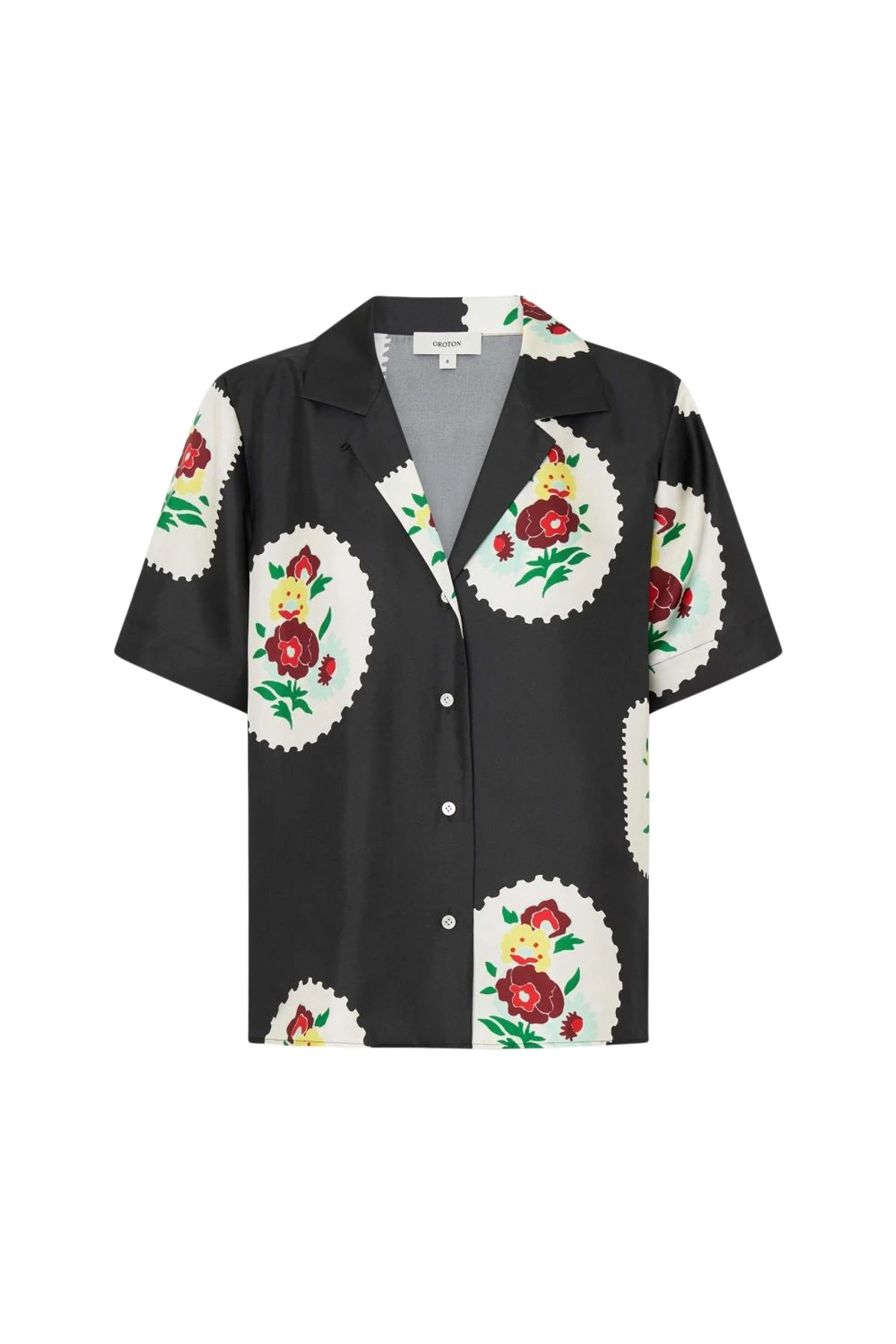 Oroton-Folk-Doilie-Camp-Shirt-245018_nobg Oroton Tops luxury Clothing from Luxury Handbags Marketplace