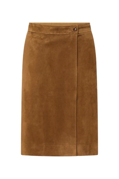 Oroton-Suede-Wrap-Skirt77874_nobg Oroton Skirts luxury Clothing from Luxury Handbags Marketplace