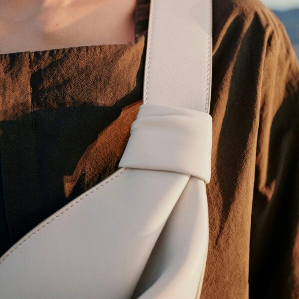 Polene Neyu Edition Smooth Chalk Bag, view 4
