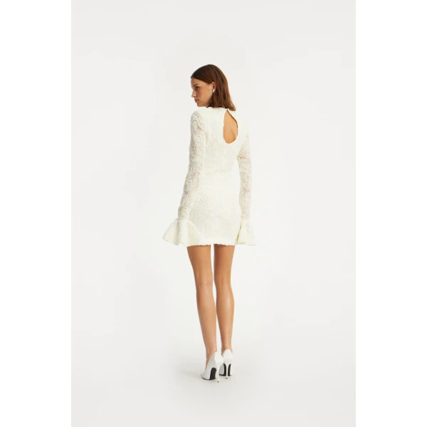 Rotate White from  Luxury Handbags – bold silhouette in vibrant color