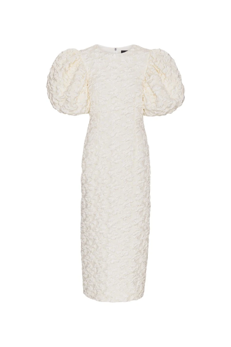 Rotate-Birger-Christensen-Jacquard-Midi-Puffy-Dress-White-dress-coveti-2025-816494_nobg Rotate White Dress luxury Clothing from Luxury Handbags Marketplace