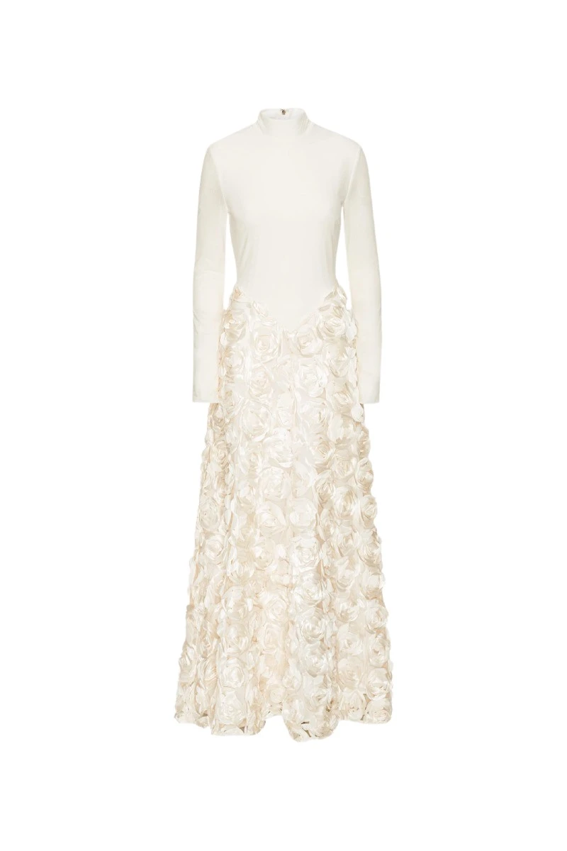 Rotate-Birger-Christensen-Long-Sleeve-Maxi-Dress-Creme-White-dress-coveti-2025-890116_nobg Rotate White Dress luxury Clothing from Luxury Handbags Marketplace