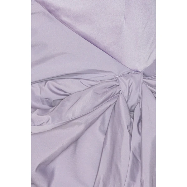 Rotate Purple from  Luxury Handbags – bold silhouette in vibrant color