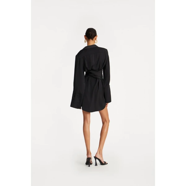 Rotate Black from  Luxury Handbags – bold silhouette in vibrant color