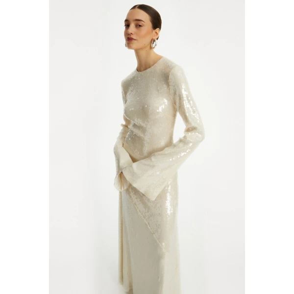 Rotate White from  Luxury Handbags – bold silhouette in vibrant color