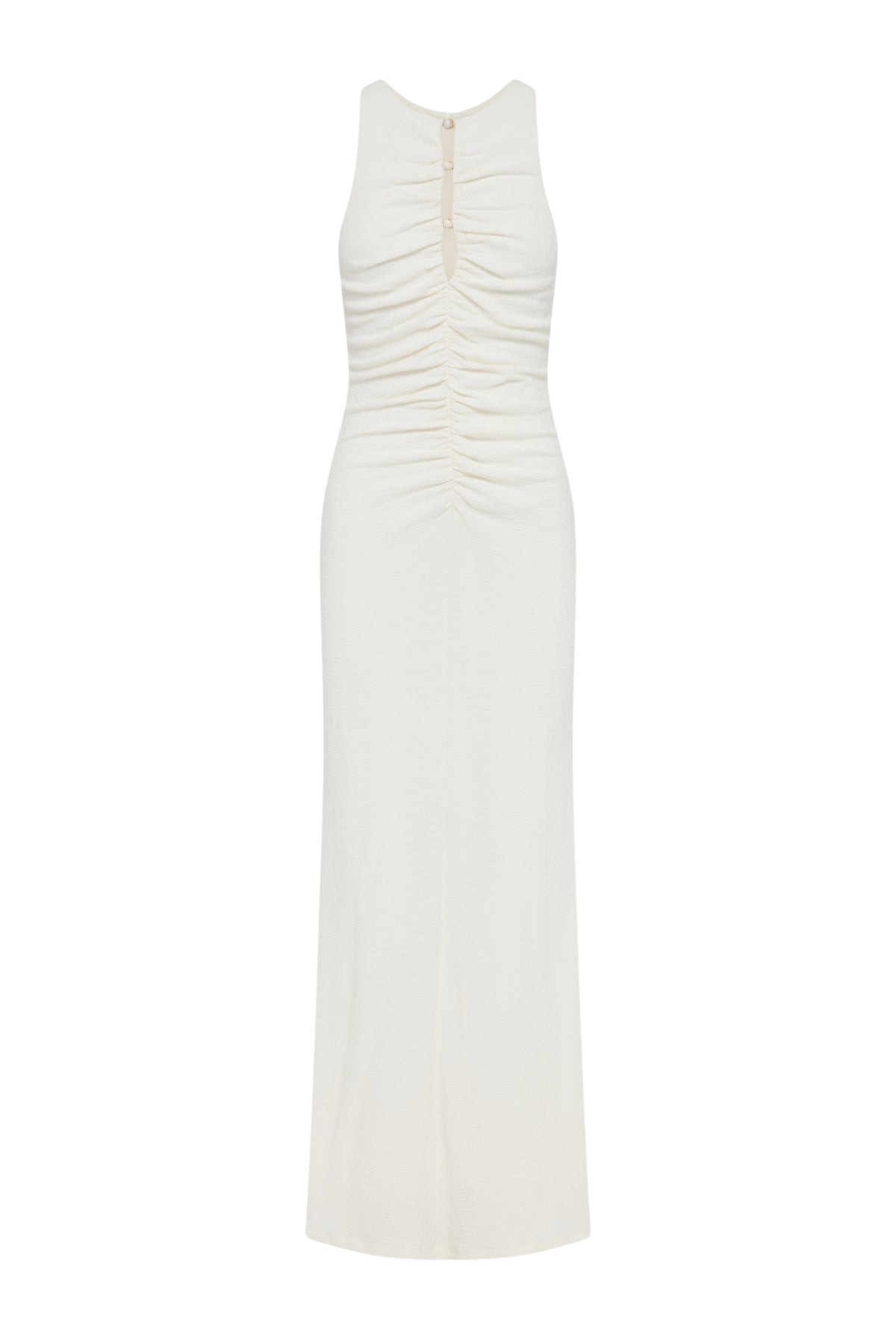 Shona Joy Beau Gathered Maxi Dress – Ivory