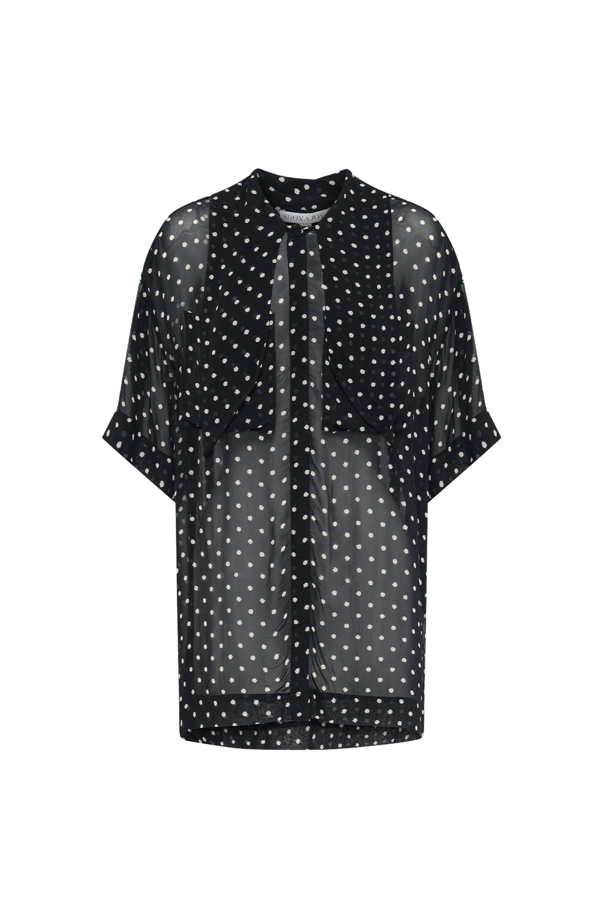 Shona Joy Houston Short Sleeve Neck Tie Shirt