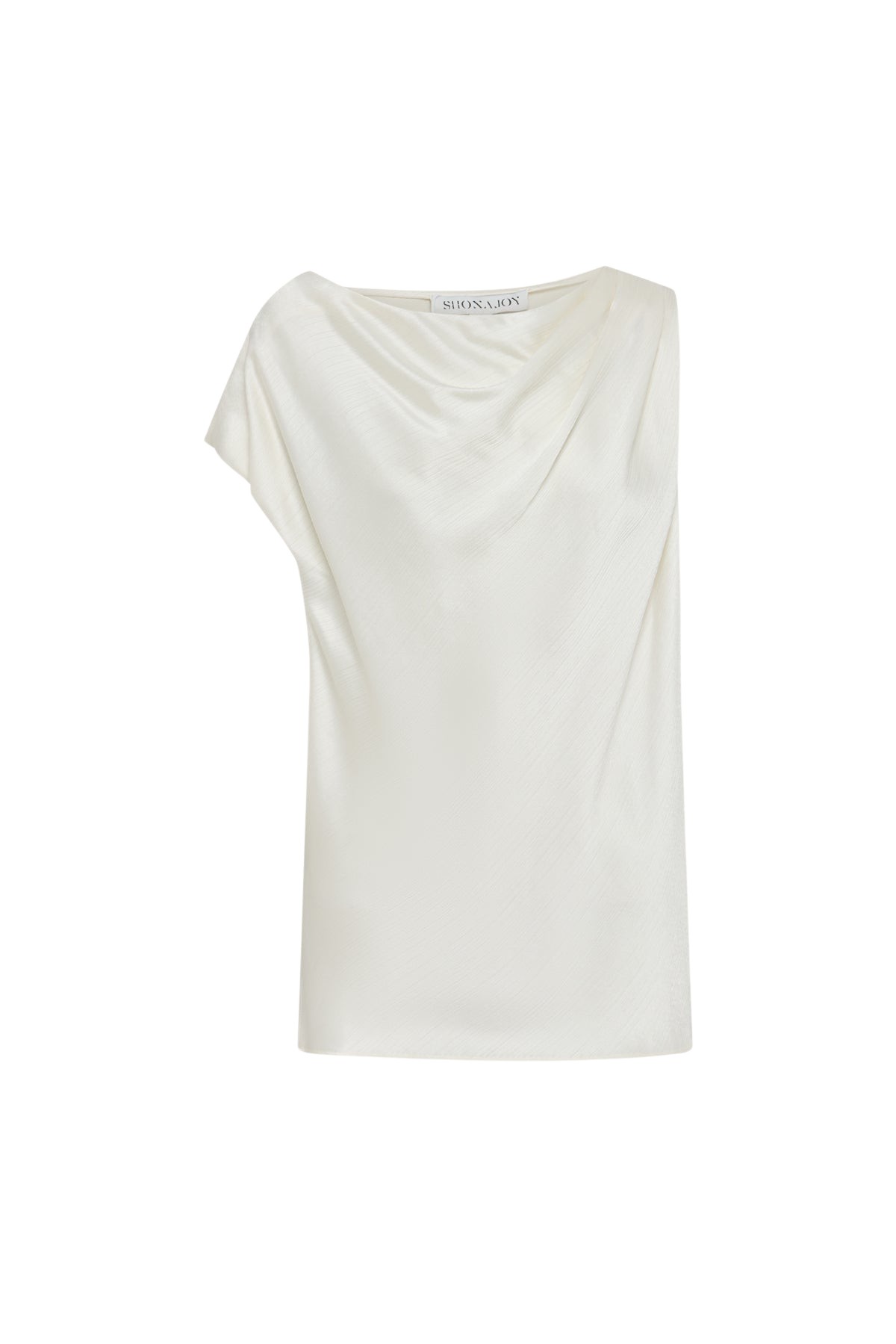 Shona Joy Huxley Draped Top – Vanilla