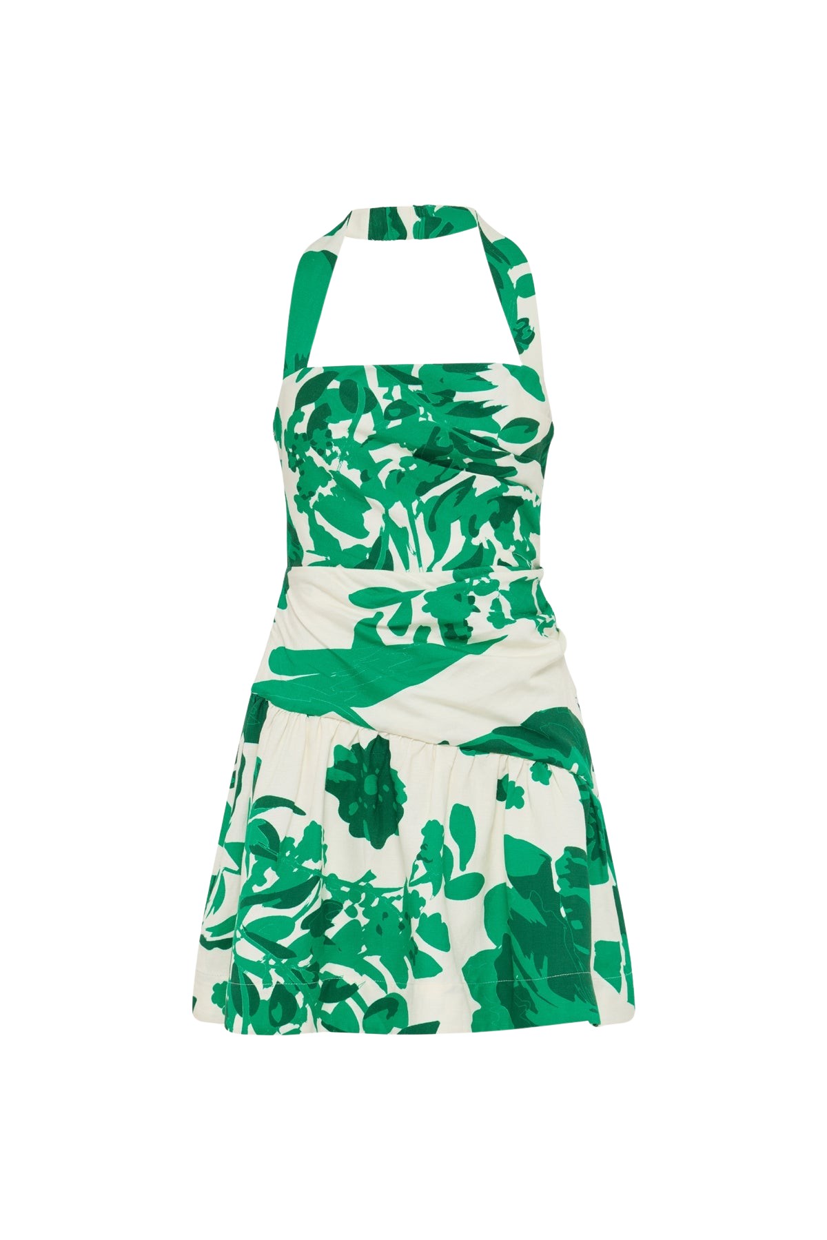 Shona Joy Joni Halter Draped Mini Dress