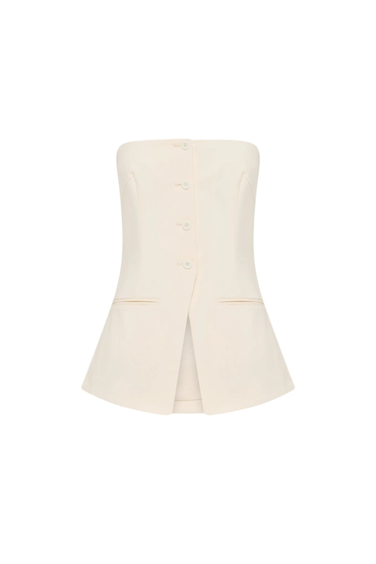 Shona-Joy-Lani-Strapless-Tailored-Top-Rice-2025-coveti13853_nobg Shona Joy Ivory Tops luxury Clothing from Luxury Handbags Marketplace