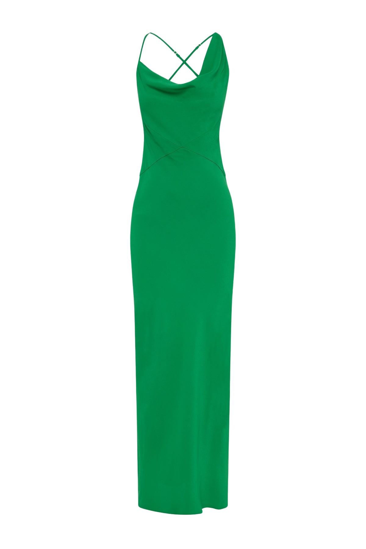 Shona Joy Rio Asymmetric Cowl Maxi Dress – Abundant Green
