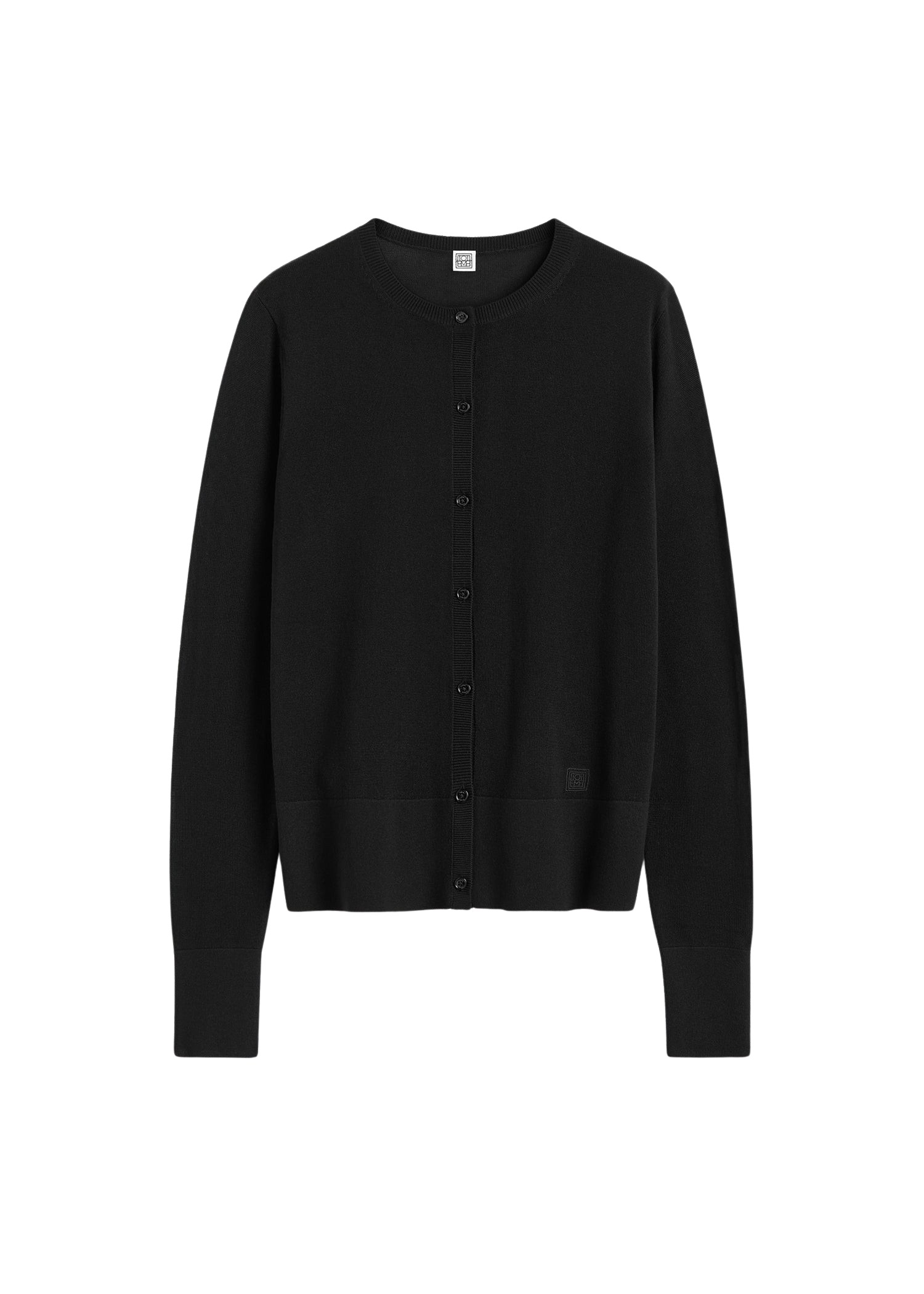 Toteme Fine knit cardigan black