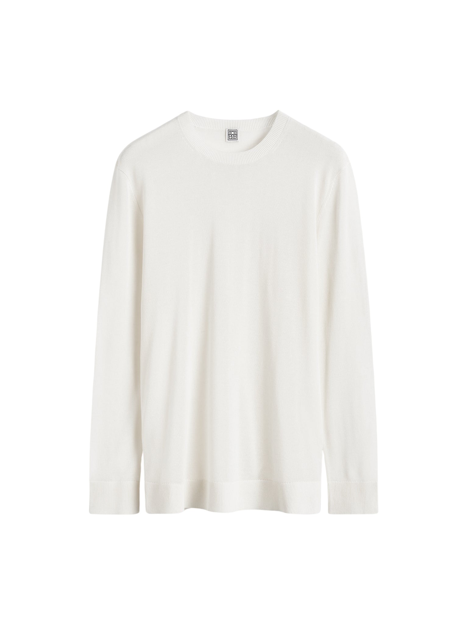 Toteme Long-sleeve tee knit white