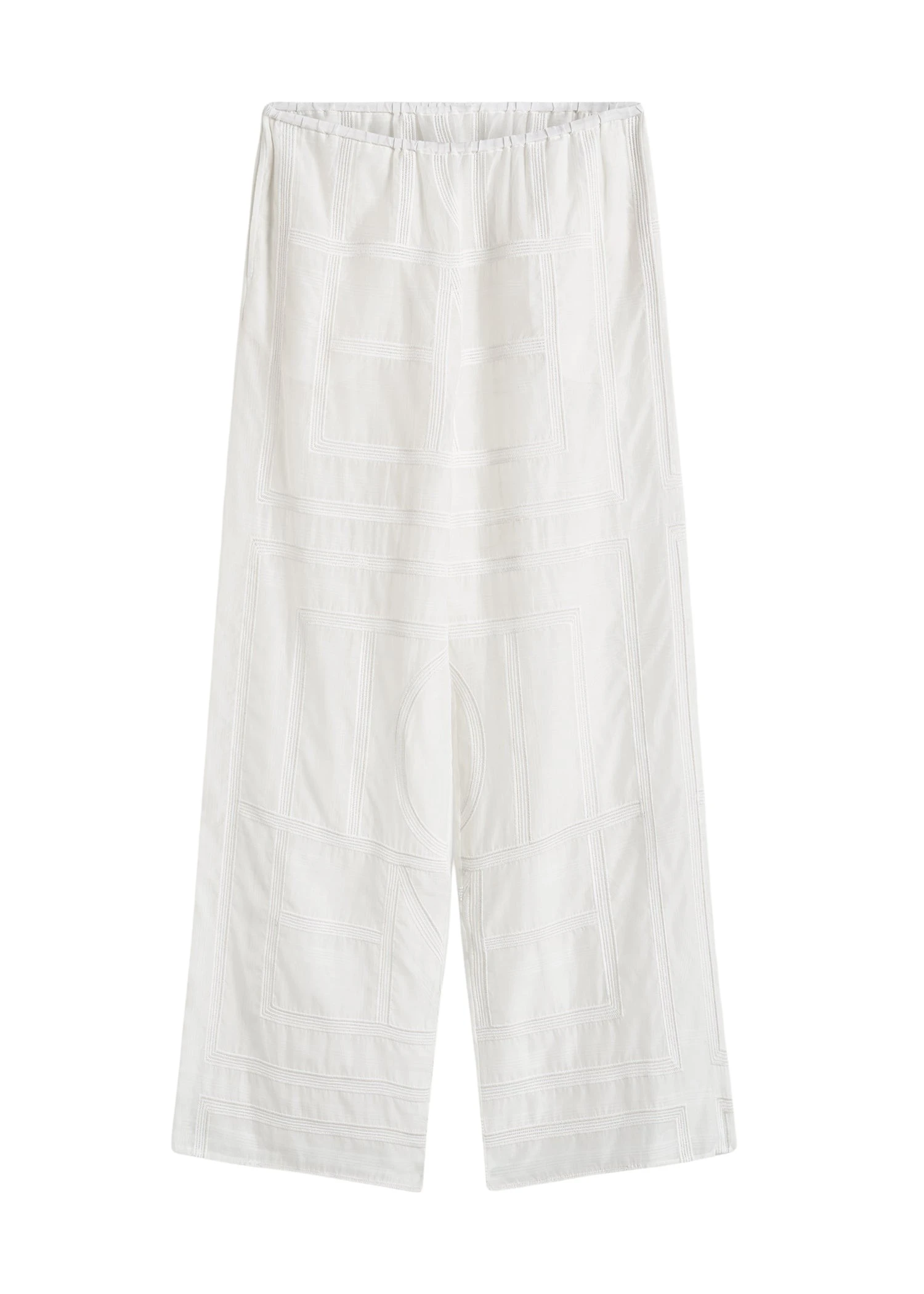 Toteme-Monogram-crochet-pj-bottoms-white-Pant21279_nobg Toteme Pant luxury Clothing from Luxury Handbags Marketplace