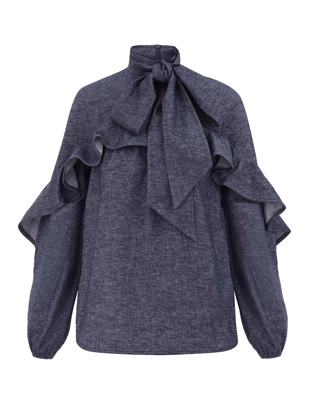 Zimmermann Hypnotic Chambray Blouse