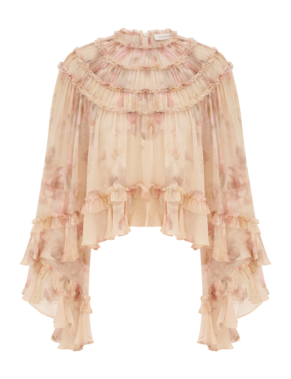 Zimmermann Hypnotic Shirred Blouse