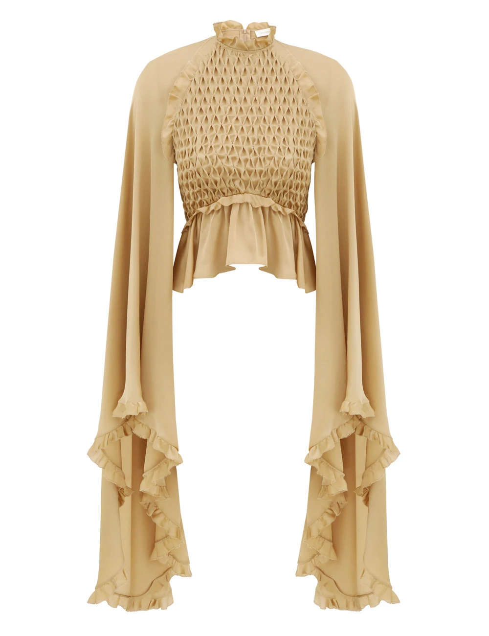Zimmermann Hypnotic Smocked Satin Bodice | Ready to Wear 2025 Collection Luxury Shoes Elevate your elegance in this Zimmermann Tops from the 2025 resort wear edit