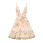 Zimmermann Hypnotic V Neck Mini Dress | Ready to Wear 2025 Collection Luxury Shoes Elevate your elegance in this Zimmermann Dresses from the 2025 resort wear edit