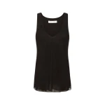 Carla-Zampatti-Black-Georgette-Scoop-Neck-Cami19627_nobg Carla Zampatti Tops luxury Clothing from Luxury Handbags Marketplace
