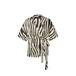 Carla-Zampatti-Bold-Stripe-Print-Gather-Top39510_nobg Carla Zampatti Tops luxury Clothing from Luxury Handbags Marketplace