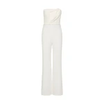 Carla-Zampatti-White-Crepe-Sculptural-Jumpsuit33691_nobg Carla Zampatti Jumpsuit luxury Clothing from Luxury Handbags Marketplace