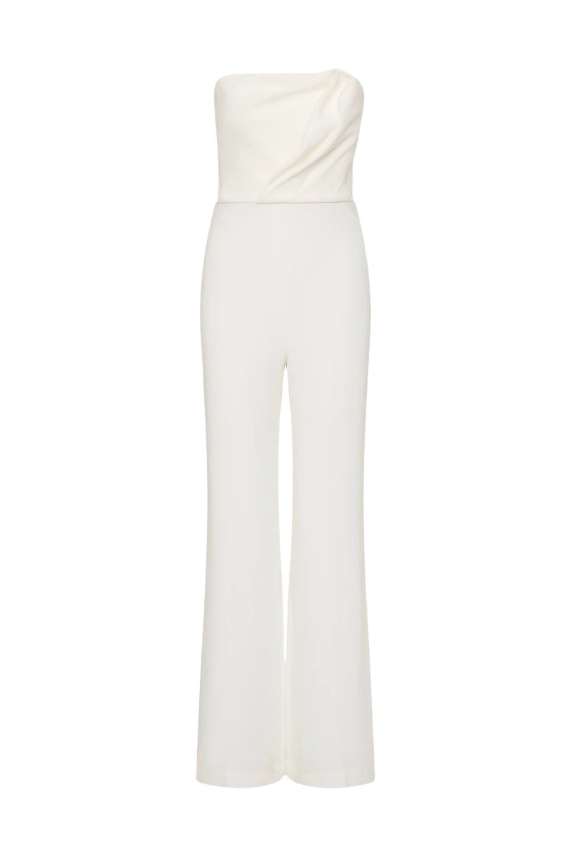 Carla-Zampatti-White-Crepe-Sculptural-Jumpsuit33691_nobg Carla Zampatti Jumpsuit luxury Clothing from Luxury Handbags Marketplace
