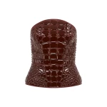 David Koma Croc Enamel Embroidery Leather Top