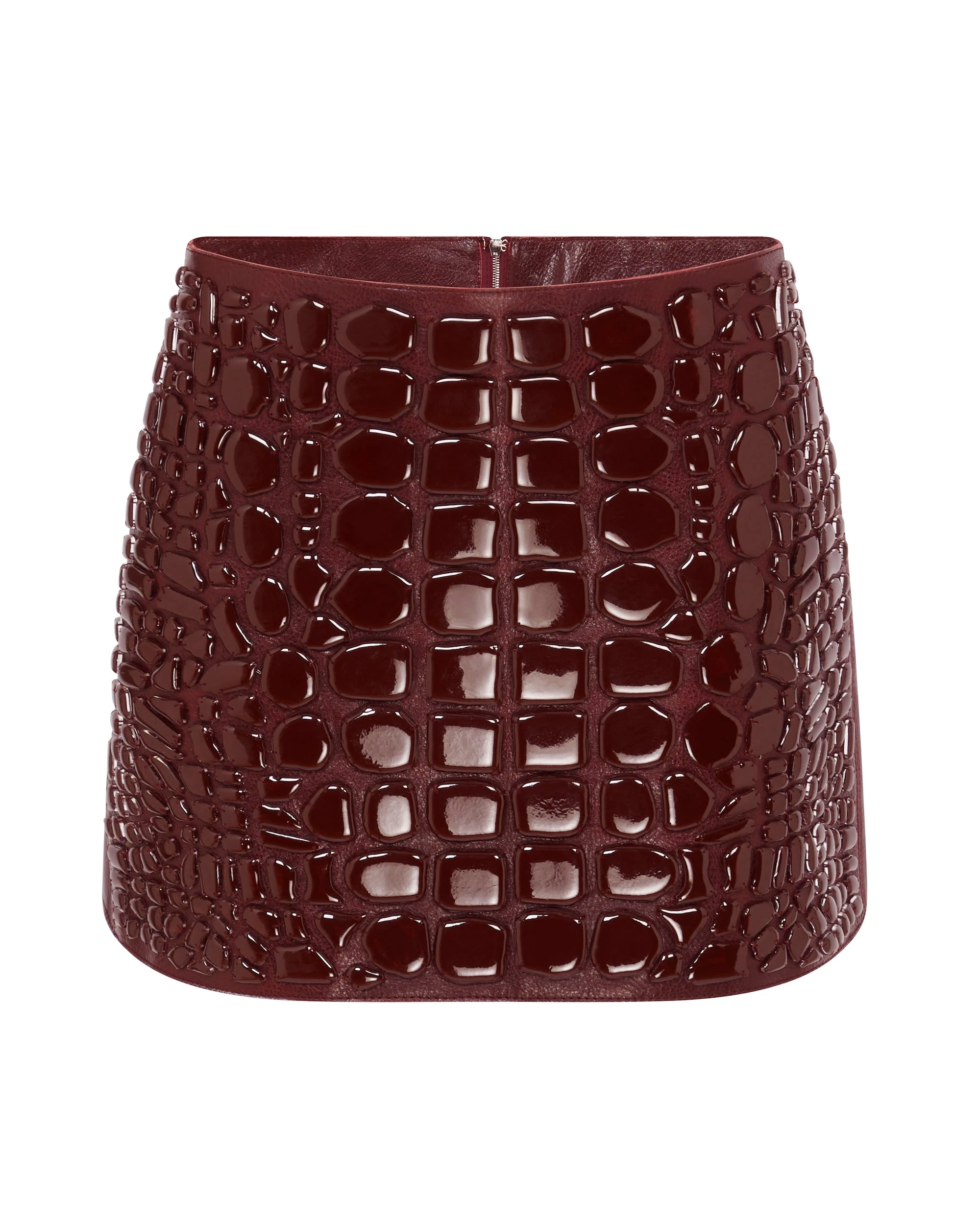 David Koma Croc Enamel Embroidery Mini Skirt David Koma Croc Enamel Embroidery Mini Skirt