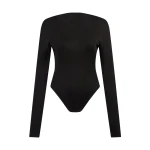 David Koma Open Back Bodysuit In Black