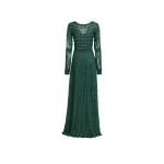 Elie Saab Absinthe Green Crochet Dress in Green featuring Scoop Neck – Luxury Designer Fashion at Luxury Shoes .