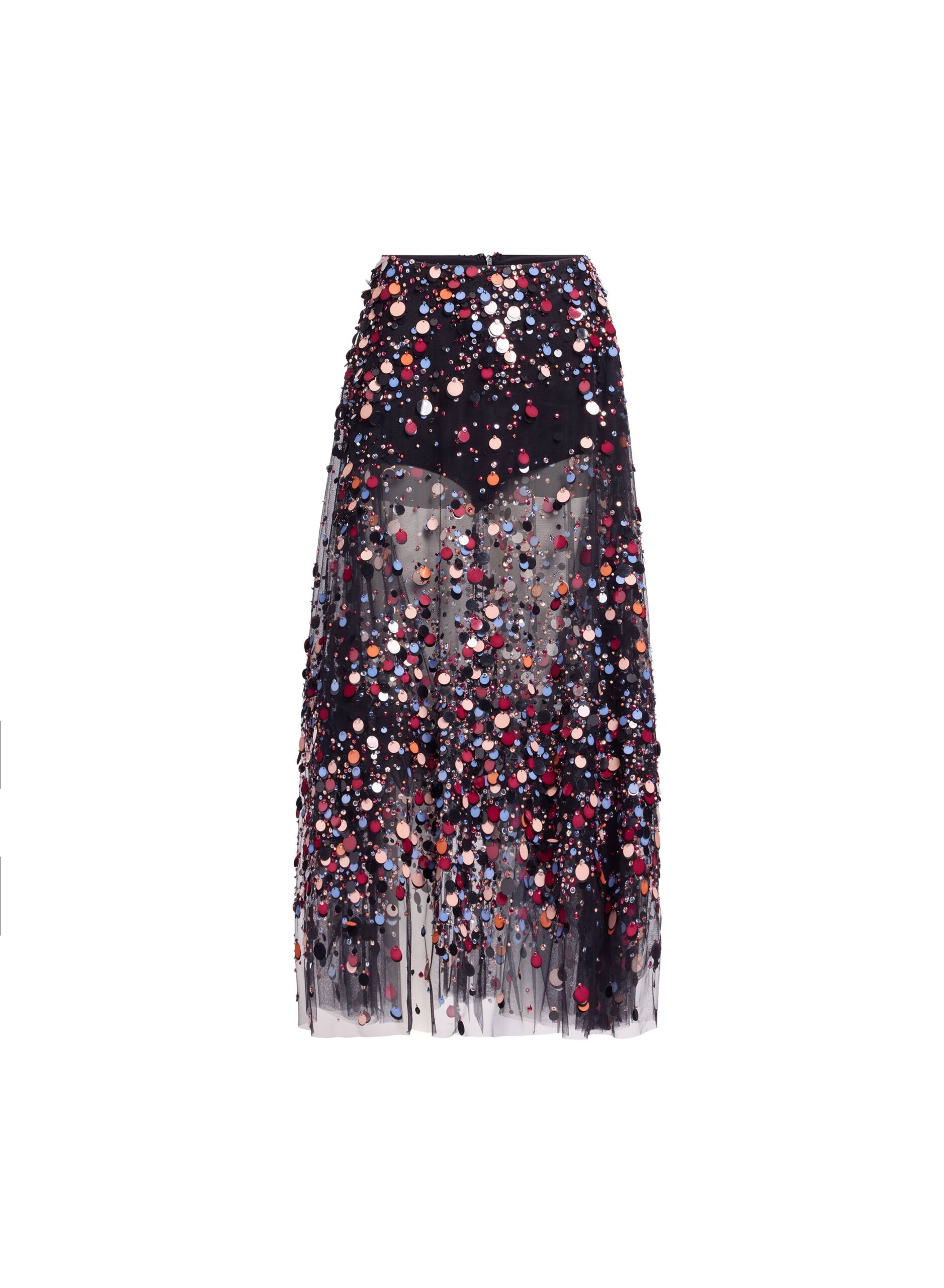 Elie Saab Bead Embroidered Multicolor Skirt Elie Saab Bead Embroidered Multicolor Skirt in Black featuring Multicolor Sequins & Beads – Luxury Designer Fashion at Luxury Shoes .