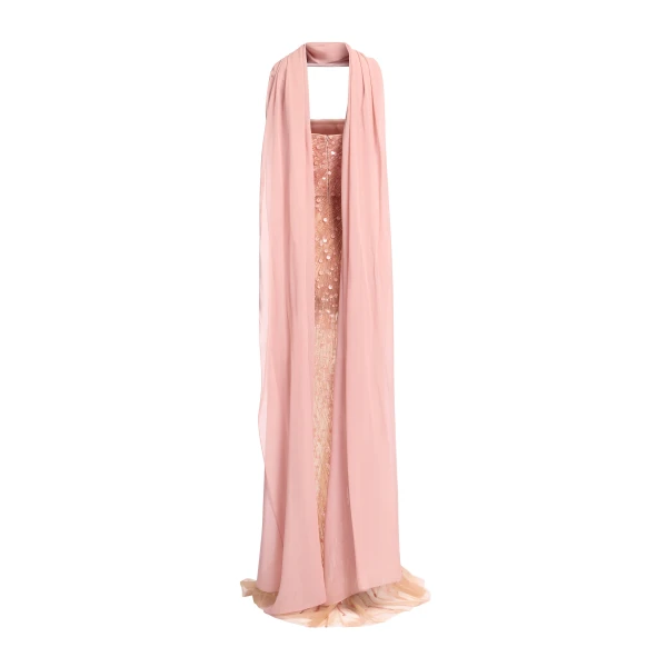 Elie Saab Bead Embroidered Strapless Dress in Pink featuring Corset Bodice – Luxury Designer Fashion at Luxury Shoes .