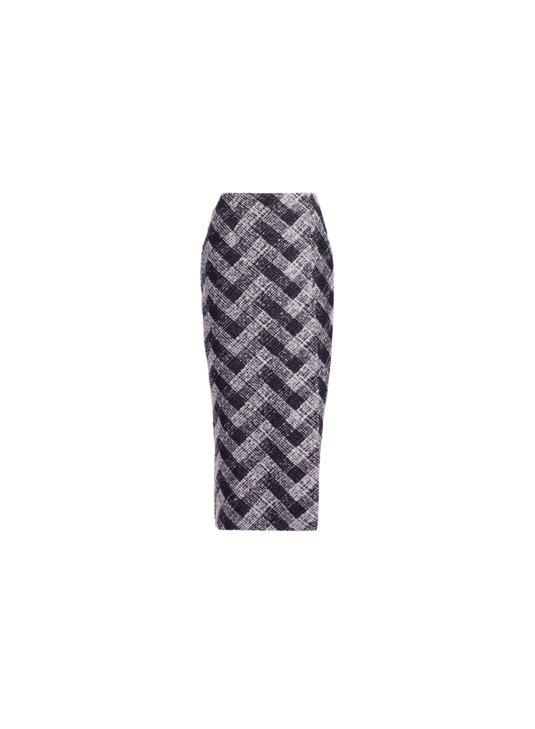 Elie Saab Chevron Midi Skirt Elie Saab Chevron Midi Skirt in White featuring Pencil Skirt – Luxury Designer Fashion at Luxury Shoes .