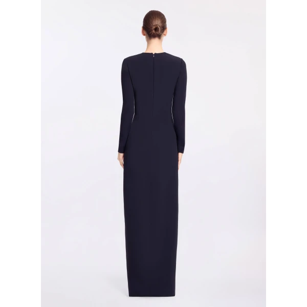 Elie Saab Crytal Embellished Long Dress in Black featuring Asymmetrical – Luxury Designer Fashion at Luxury Shoes .