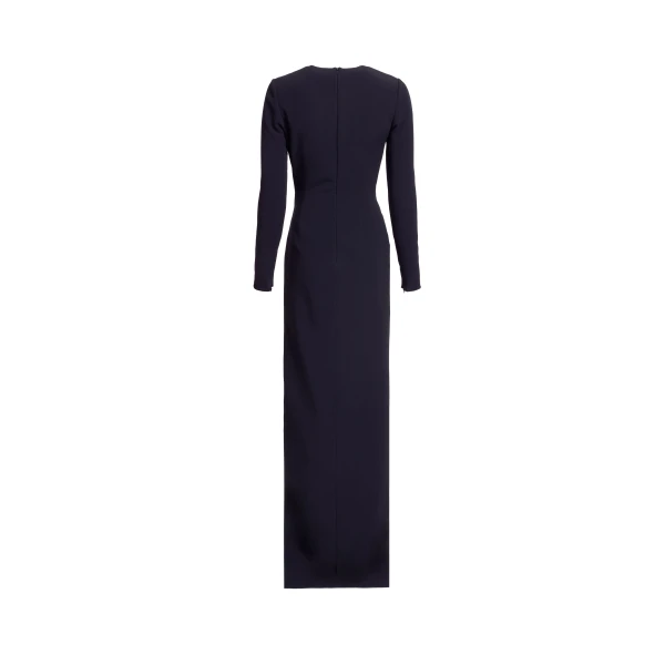Elie Saab Crytal Embellished Long Dress in Black featuring Asymmetrical – Luxury Designer Fashion at Luxury Shoes .